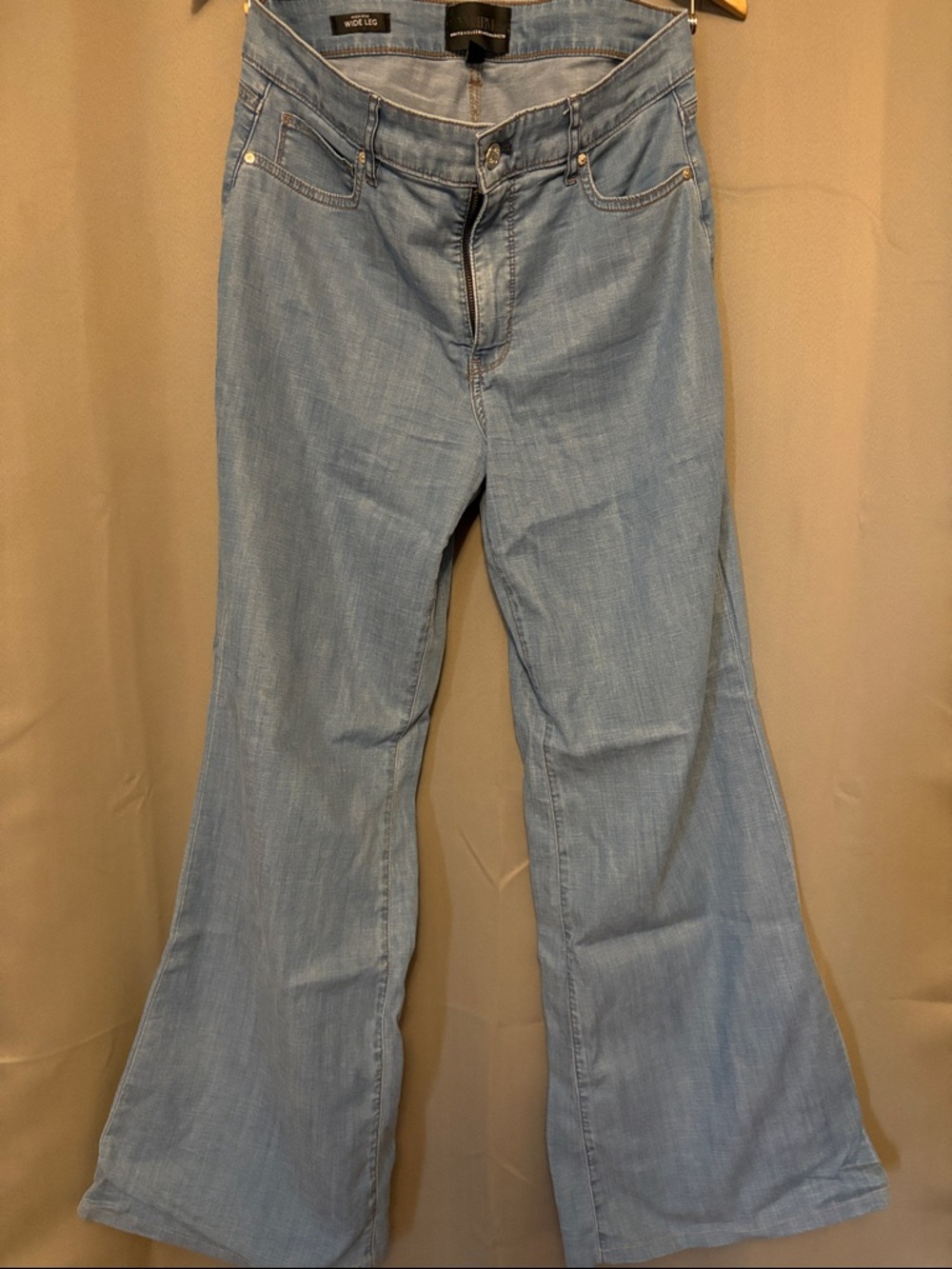 White House Black Market Light Blue Wide-Leg Jeans